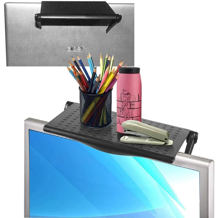 Raft reglabil pentru Monitor sau Televizor plat, 33x16cm, negru