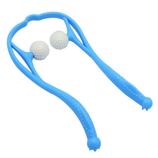 Aparat de Masaj Manual cu 2 Role, Masaj Cervical, Brate, Umeri, Picioare, Eliminarea Durerilor de Gat