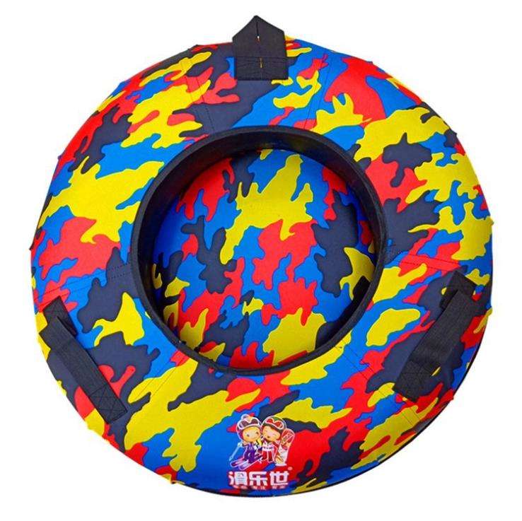 Sanie tip bob, gonflabil, Snow Disc, multicolor, 5+ ani