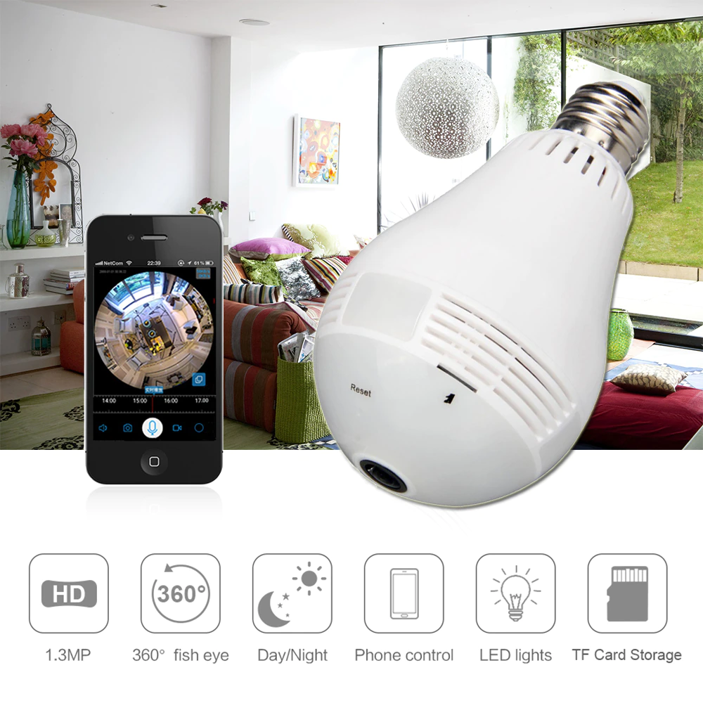 Bec tip Camera Panoramica VR 360 grade, fisheye, conectare IP