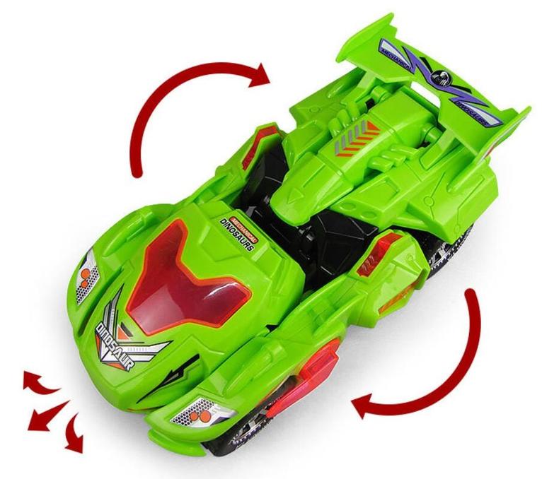 Masina Transformer Dinozaur cu sunete si lumini