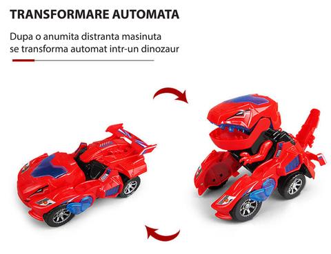 Masina Transformer Dinozaur cu sunete si lumini