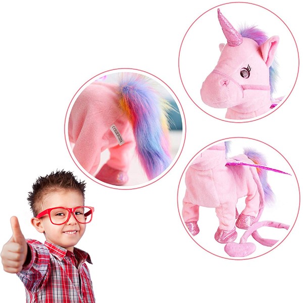 Jucarie Interactiva Unicornul/catel de plus Roxy, canta si se misca