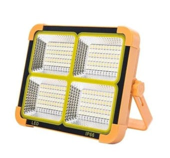 Proiector cu panou solar integrat si functie de baterie externa, 100W