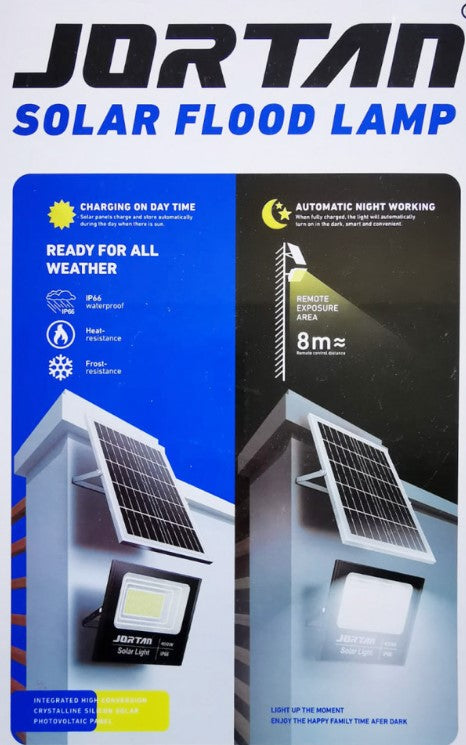 Proiector Solar JORTAN 200W/400W/600W, Lampa Incarcare Solara + Panou Solar