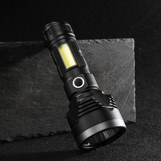 Lanterna Ultra Puternica LED, Rezistenta la apa, Solara, 3 Moduri de lumina, Negru, XW08