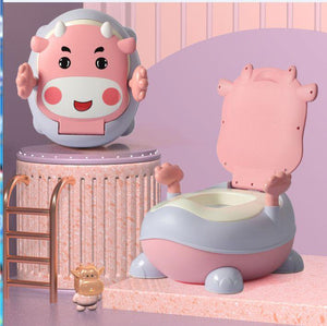 Olita multifunctionala pentru copii Vacuta, +6 luni, 25kg, roz/albastru/galben