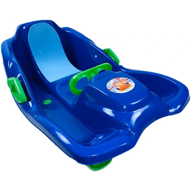 Sanie tip bob, cu volan, pentru copii, +3 ani