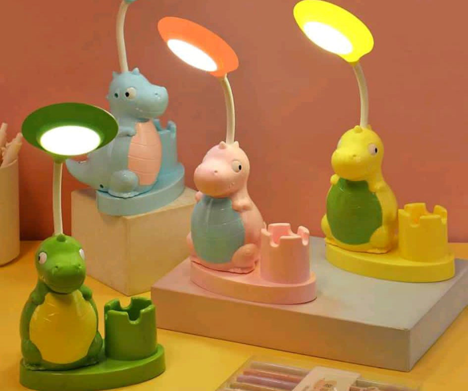 Lampa de birou decoratiune, reincarcabila, model dinozaur