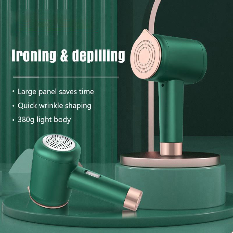 Fier de calcat 2 in 1 IronShear, cu abur si taietor de scame, verde