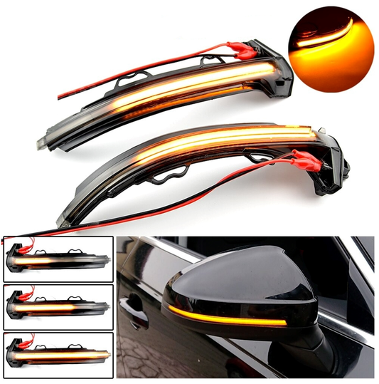 Set 2 lampi LED Semnalizare Oglinda Dinamica compatibila cu Audi A4/A5/A6/A8/Q3/A3