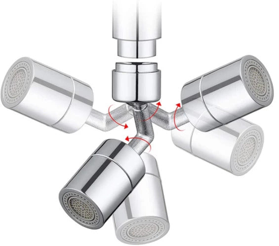 Cap de robinet rotativ, filtru, economizor apa, argintiu