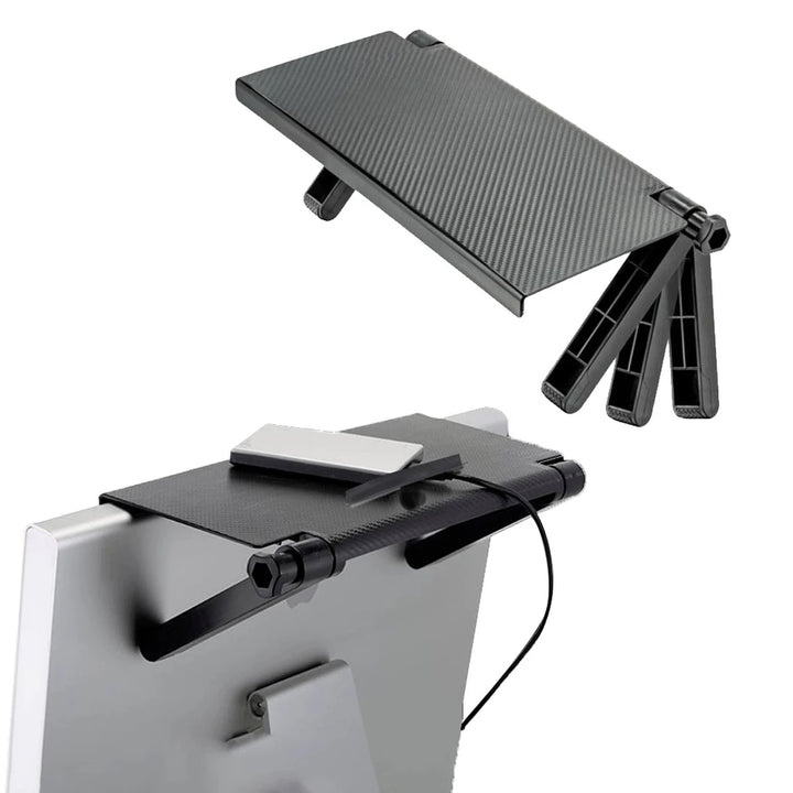 Raft reglabil pentru Monitor sau Televizor plat, 33x16cm, negru