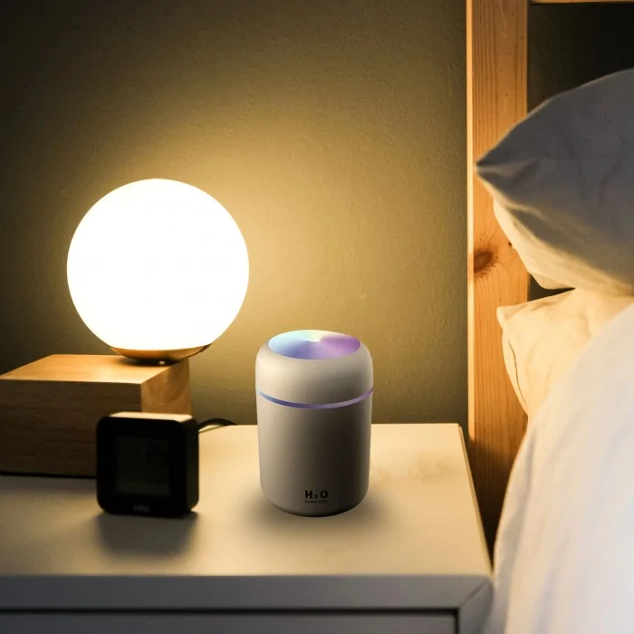 Difuzor aromaterapie H2O, lumini ambientale, portabil, 300 ml