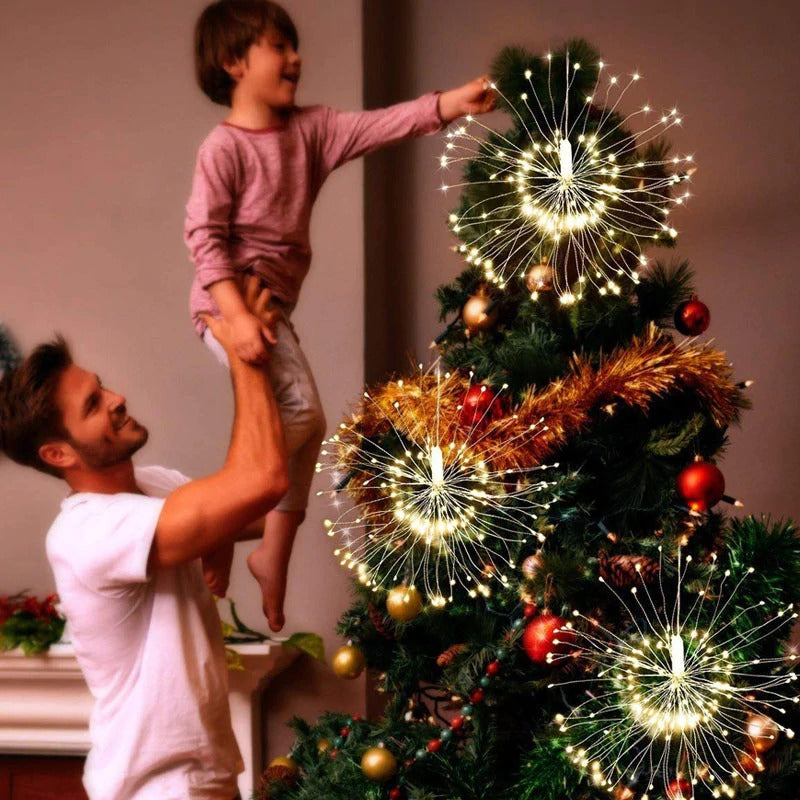 Instalatie de lumini LED Fireworks, 8 moduri de iluminare