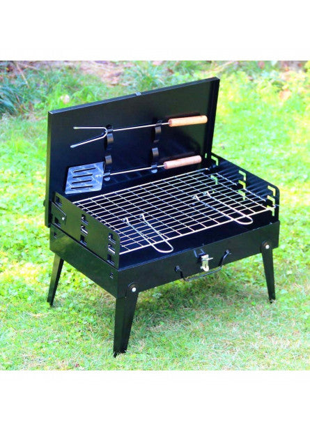 Gratar Portabil, Pliabil, Tip Diplomat, Accesorii Gratar Incluse