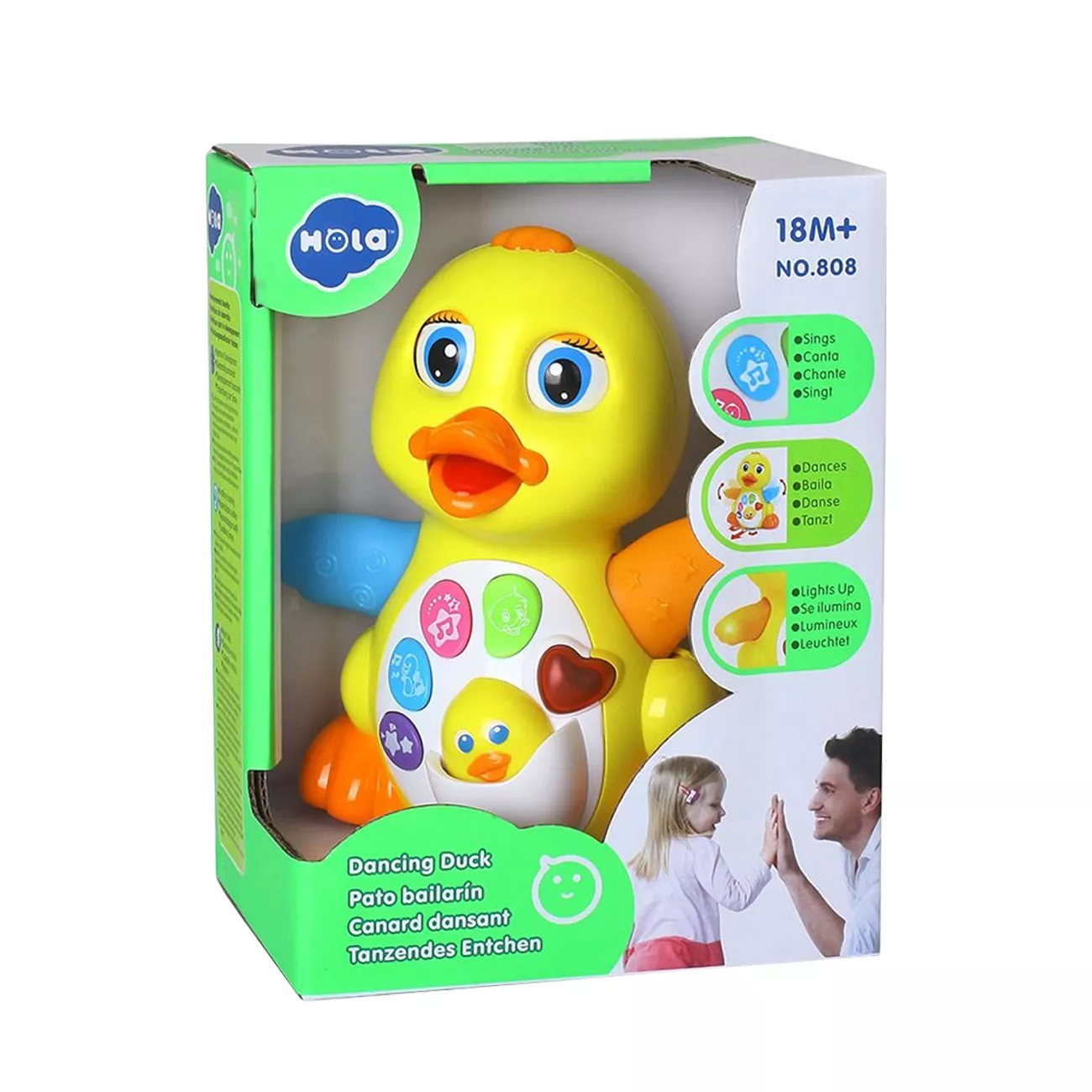 Jucarie interactiva Ratusca Dansatoare cu 7 sunete