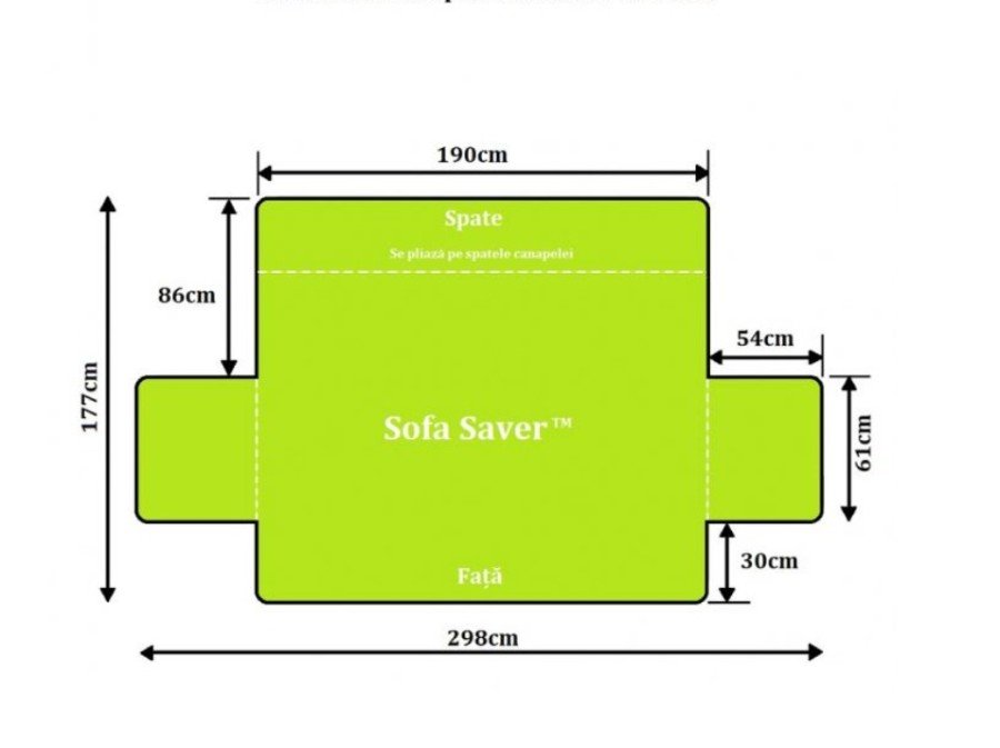 Husa de protectie pentru canapea, impermeabila, maro
