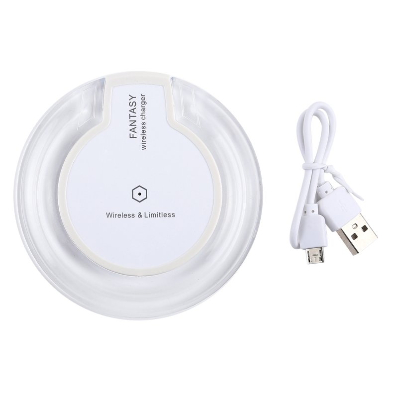 Încărcător wireless Fantasy Qi, ultra-subțire pentru iPhone, alb