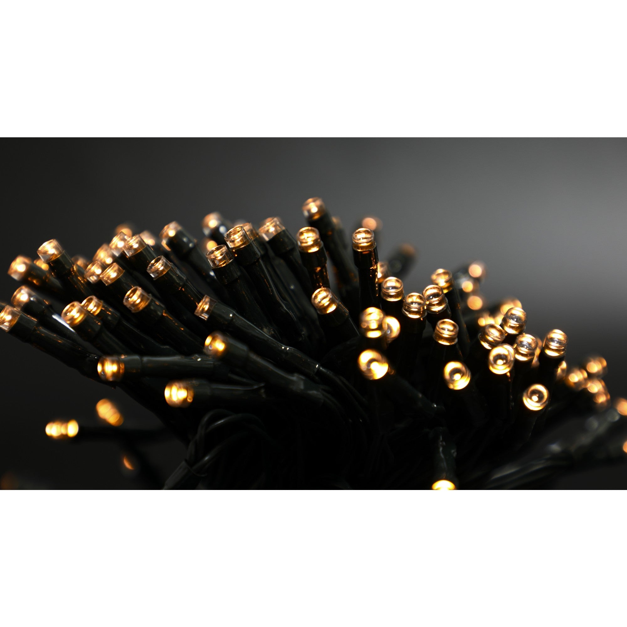 Instalatie Craciun 20M, 200 LED, alb cald, energie solara, interior/exterior