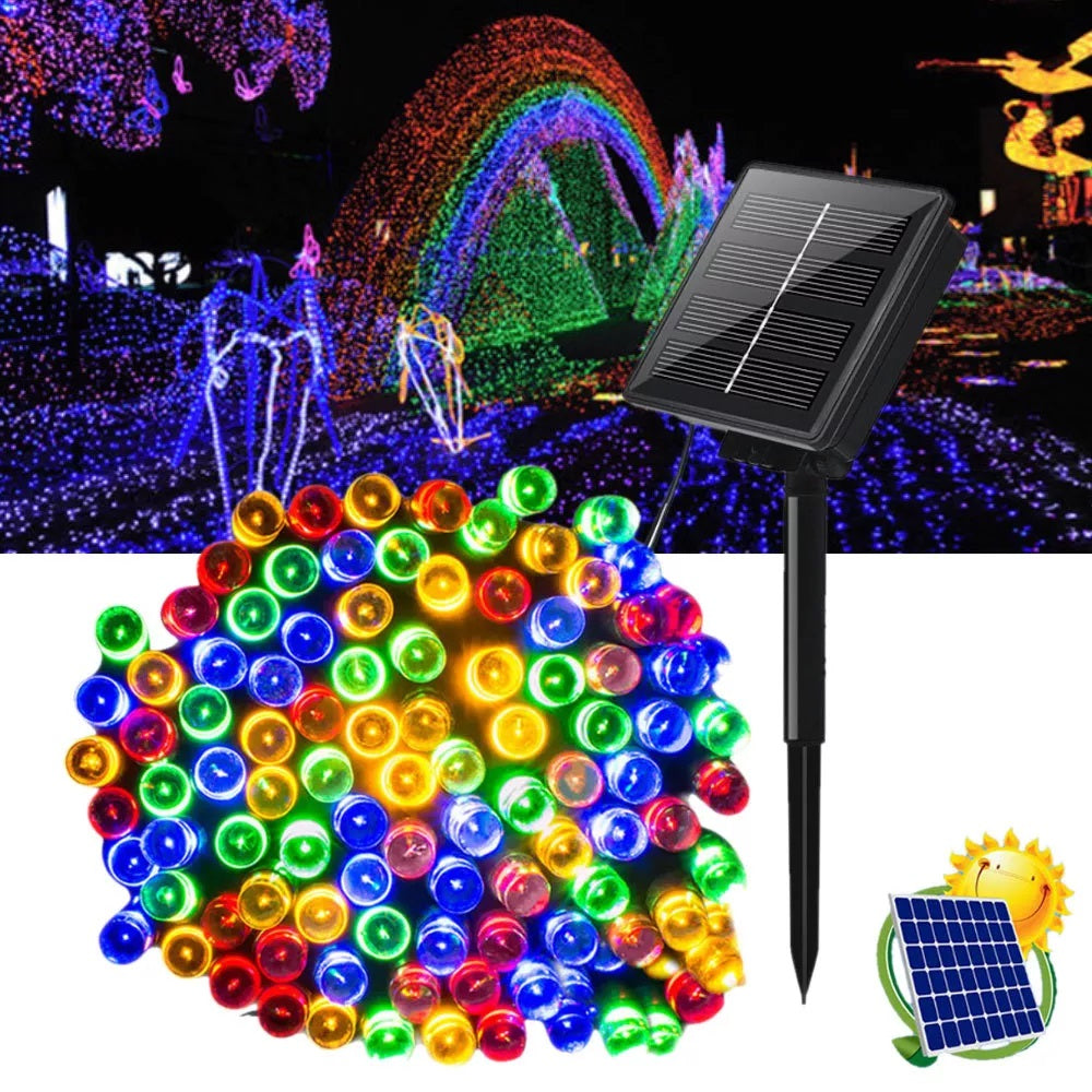 Instalatie solara de iluminat multicolora