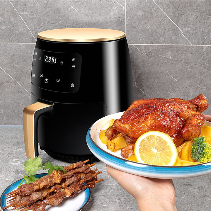 Friteuza Fara Ulei 4.5 Litri Air Fryer, Display Digital, Functie de Coacere, SN 8018, 2400W