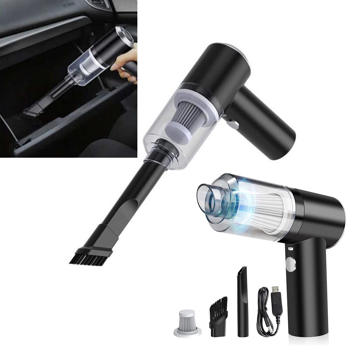 Mini aspirator wireless 2in1