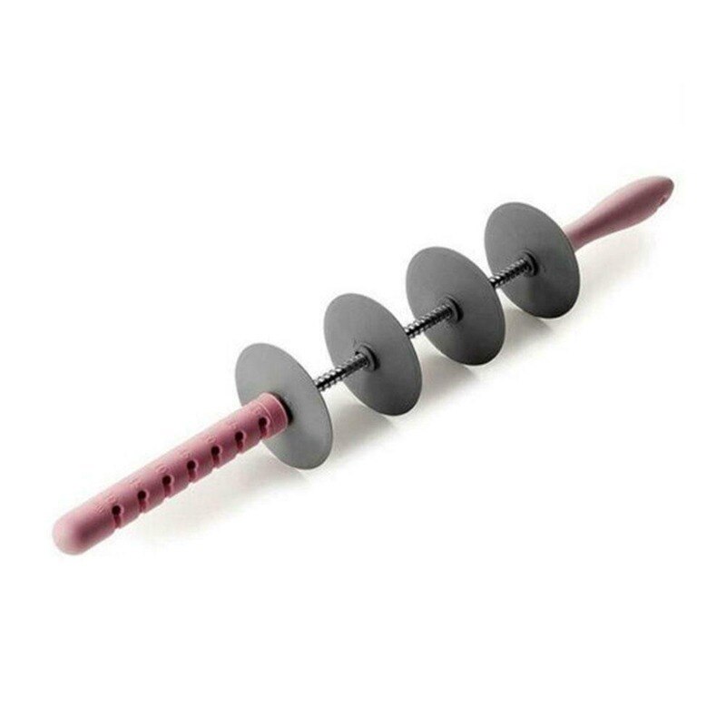 Set 2 instrumente pentru patiserie, tip rola, gri/roz