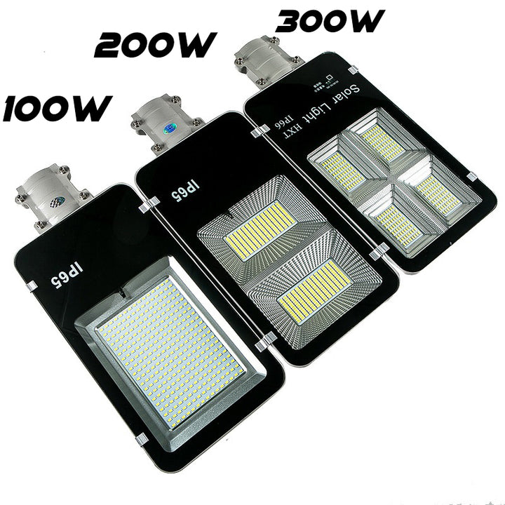 Lampa Incarcare Solara Jortan 200W/300W, Telecomanda, Suport Metalic Pentru Stalp