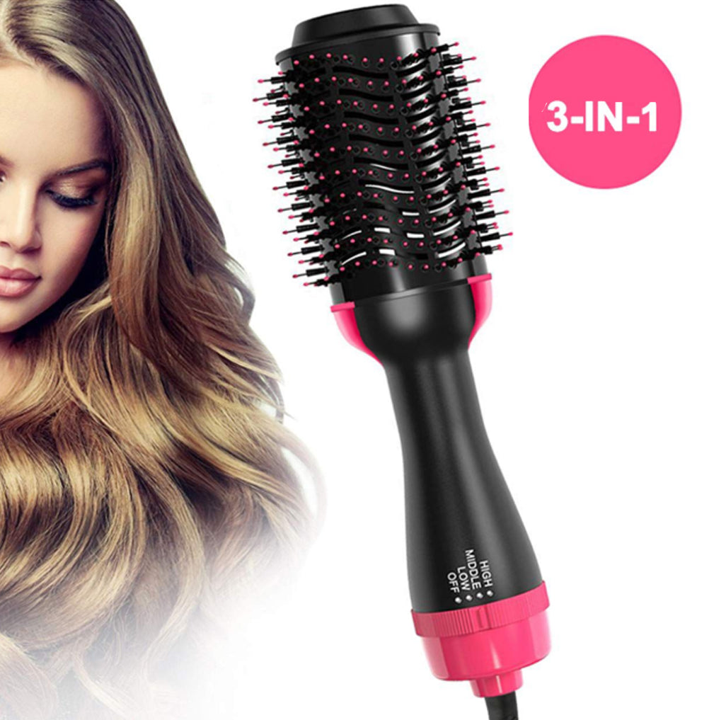 Perie cu uscare pentru volumul parului, 3 in 1, Beauty Brush Plus