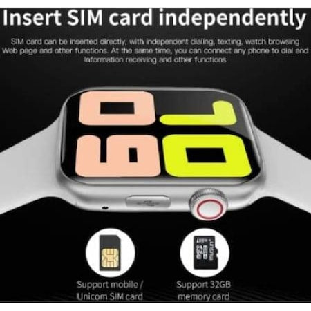 Ceas Smartwatch Andowl G1 Black Sport Band, SIM card, negru