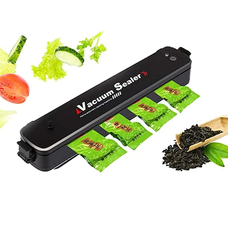 Aparat de sigilat si vidat Vacuum Sealer, 220V, 90W, negru+ 10 pungi vidat cadou
