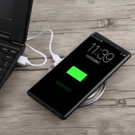 Încărcător wireless Fantasy Qi, ultra-subțire pentru iPhone, alb