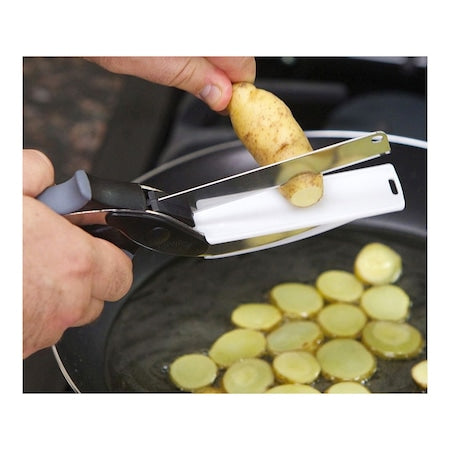 Foarfece de bucatarie 2 in 1 pentru legume si fructe