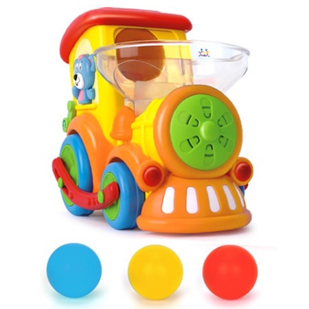 Jucarie interactiva Locomotiva cu mingiute, +3 ani