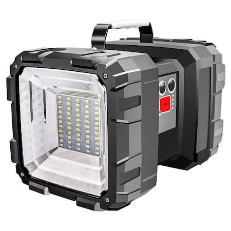 Lanterna LED cu 2 capete, functie de baterie externa, semnalizare urgenta, 40W, 55 LED