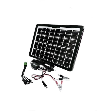 Panou solar portabil pentru incarcarea telefonului, CcLamp CL-0915 6V, 15W, Fast Charge, Port multi usb, IP65