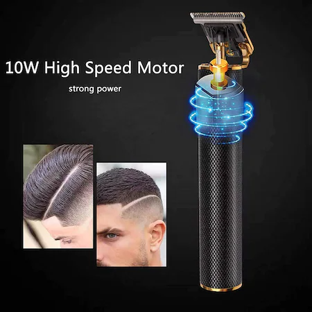 Masina De Tuns Profesionala, Pentru Barba, Contur, Fara Fir, Lame Inox Si Incarcare USB, 1.5mm, 3mm, 6mm, 9mm