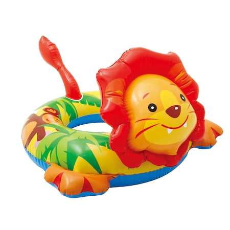 Colac gonflabil Intex pentru copii, Leu, 72 x 66 cm, Multicolor