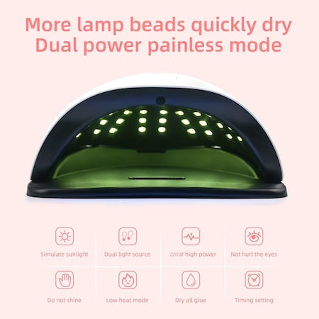 Lampa profesionala, UV LED Andowl Q-T108 pentru manichiura / pedichiura 80 W