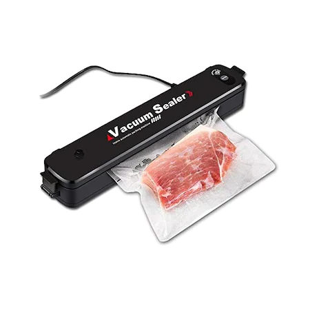 Aparat de sigilat si vidat Vacuum Sealer, 220V, 90W, negru+ 10 pungi vidat cadou