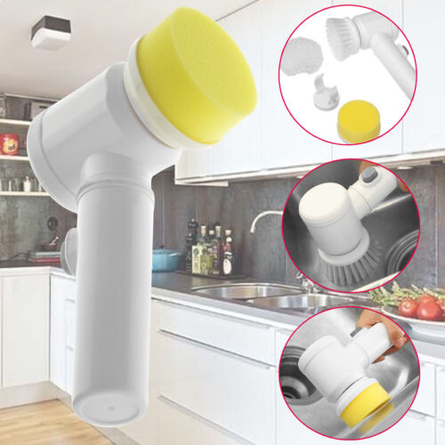 Perie electrica rotativa, multifunctionala, pentru curatat, 3 capete, Magic Brush