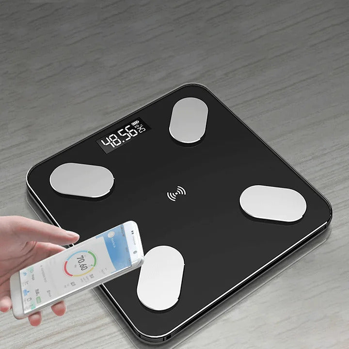 CANTAR ANALITIC 12 IN 1 FITNESS, NEGRU