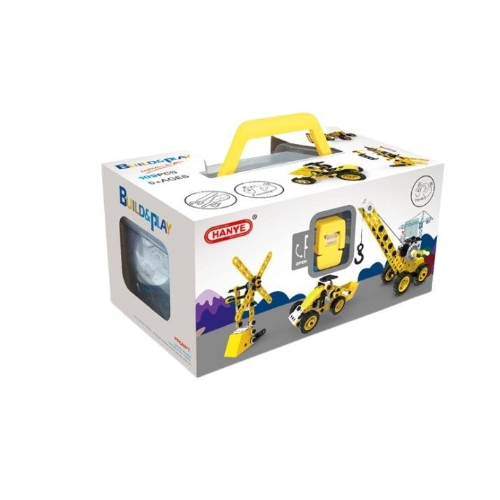 Set pentru construit masini, educativ si creativ, 100 piese