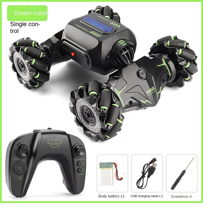 Masina de cascadorii cu control prin gesturi, ceas si telecomanda, rotire la 360 grade