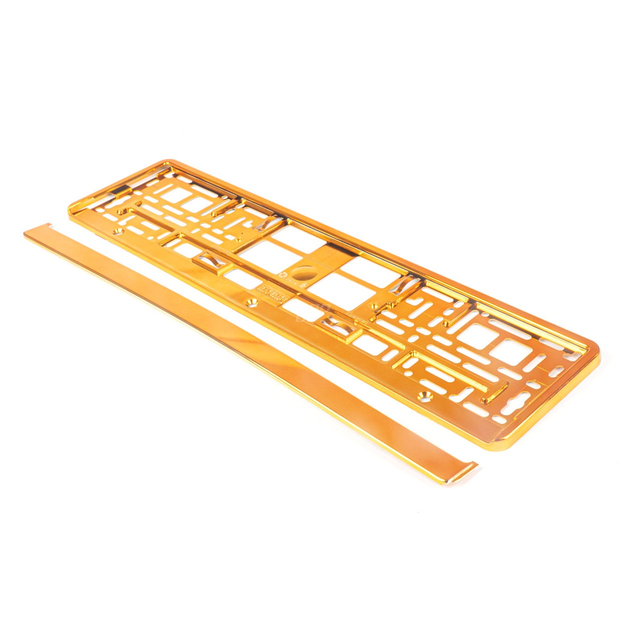 Suport numar inmatriculare din plastic, calitate Premium, culoare ORANGE-1