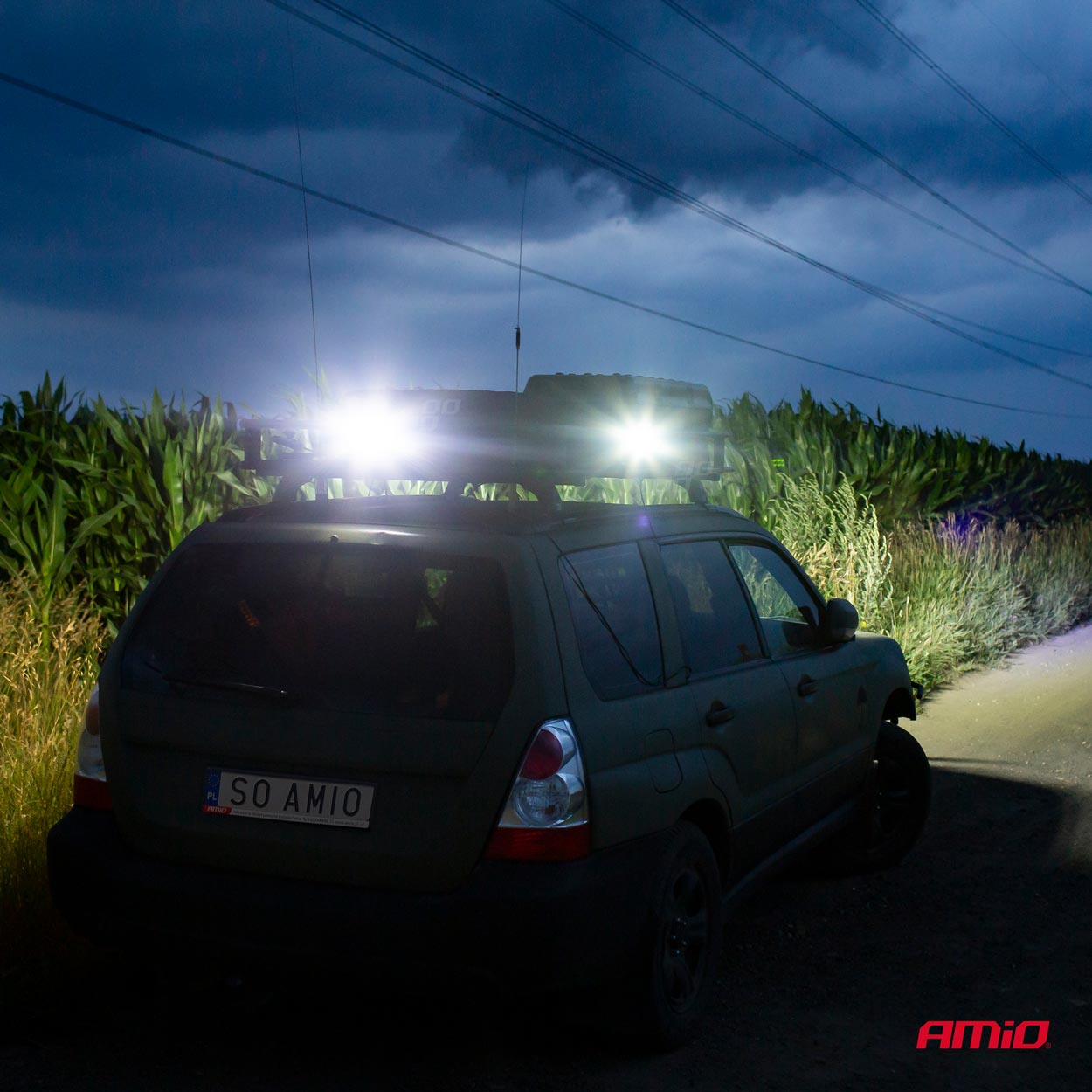 Proiector LED pentru Off-Road, ATV, SSV,  culoare 6500K, LED FLOOD,, tensiune 9 - 36V, dimensiune, 110 x 110 mm-1