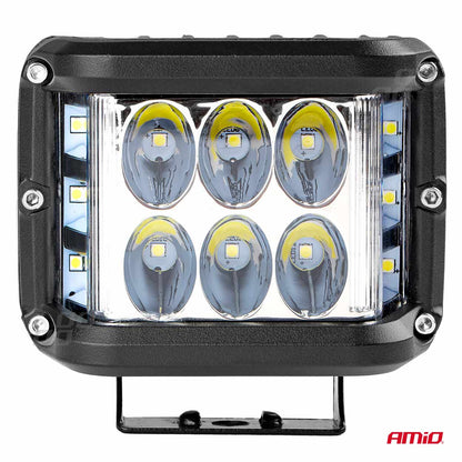 Proiector LED pentru Off-Road, ATV, SSV,  culoare 6500K, cu doua functii, tensiune 9 - 36V, dimensiune, 110 x 75 mm-1
