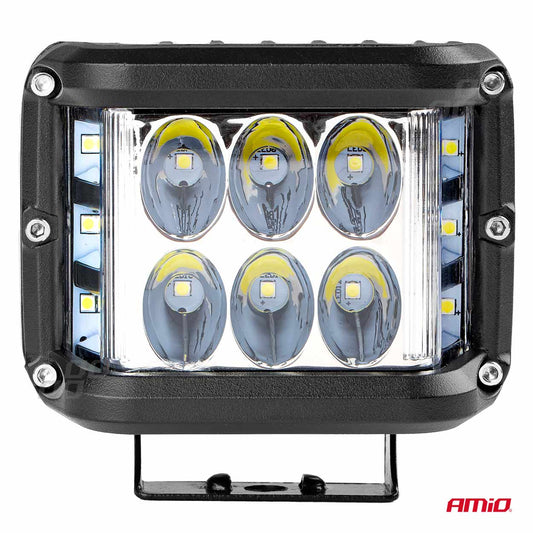 Proiector LED pentru Off-Road, ATV, SSV,  culoare 6500K, cu doua functii, tensiune 9 - 36V, dimensiune, 110 x 75 mm-1