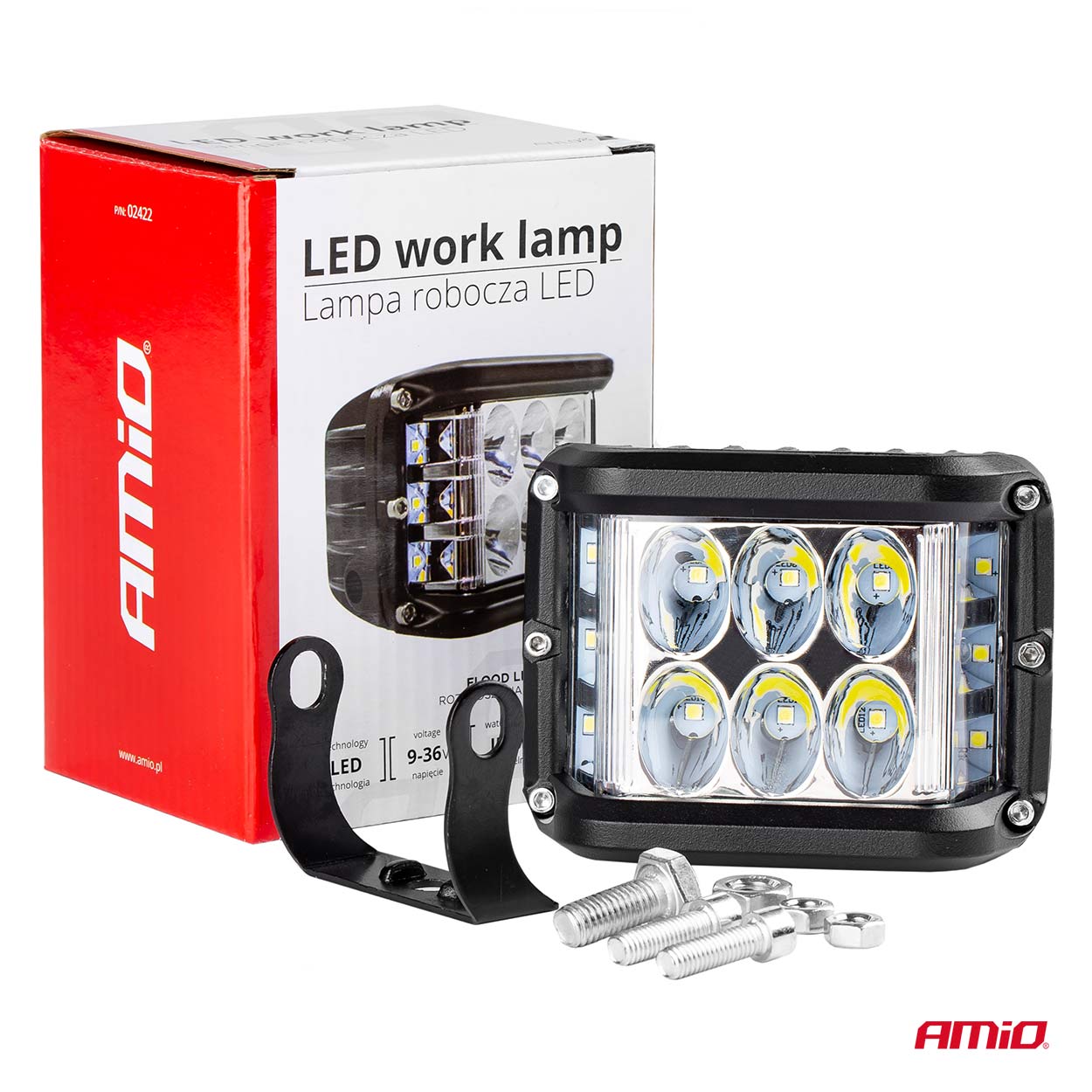 Proiector LED pentru Off-Road, ATV, SSV,  culoare 6500K, cu doua functii, tensiune 9 - 36V, dimensiune, 110 x 75 mm-8